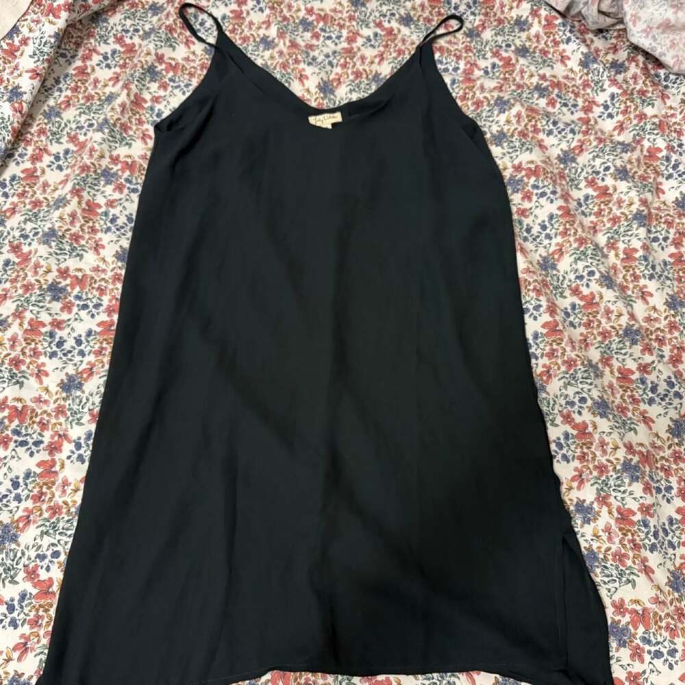 Lily White Black Slip Dress Camisole Mini Dress Size S